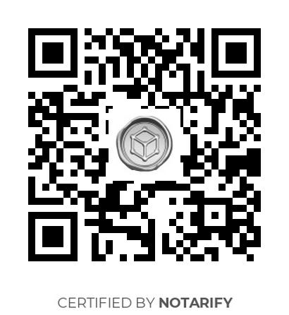 Certificato notarizzazione su blockchain